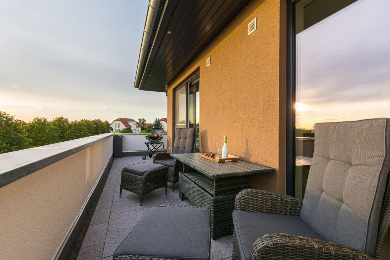 Luxus Spa Penthouse Sundowner Lägenhet Göhren-Lebbin Exteriör bild